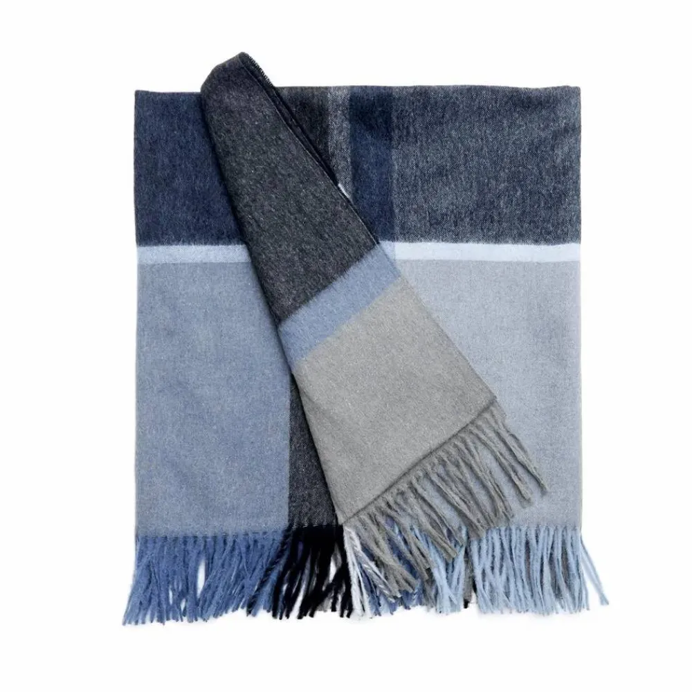 Online Elvang Denmark Manhattan pläd steel blue-dusty ocean