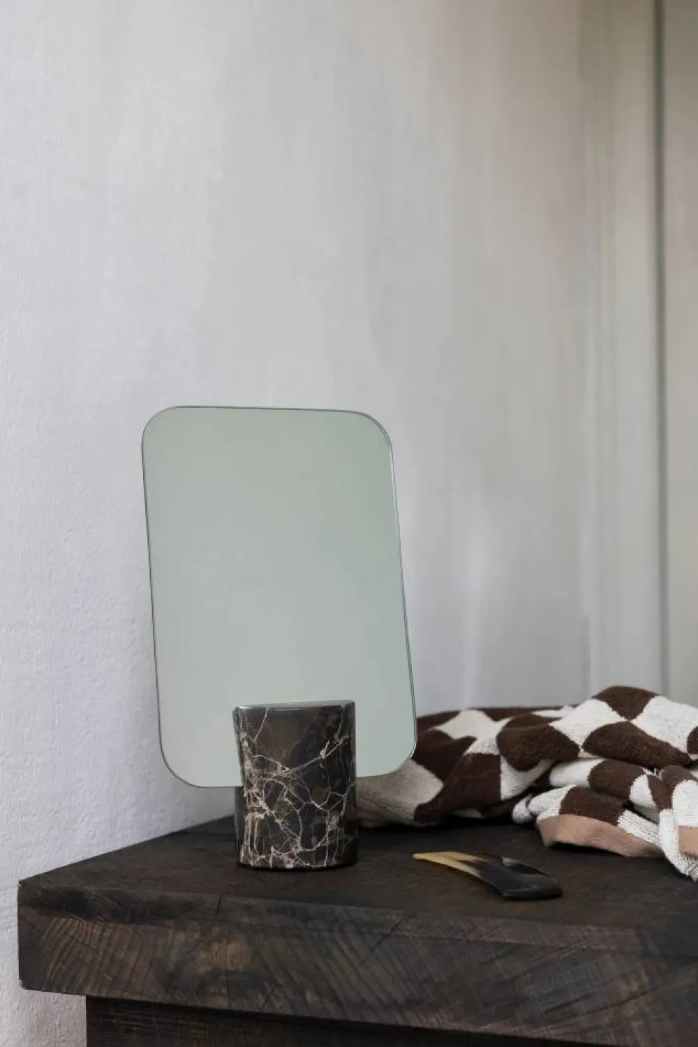 Mette Ditmer Marble bordsspegel Brown 30 cm