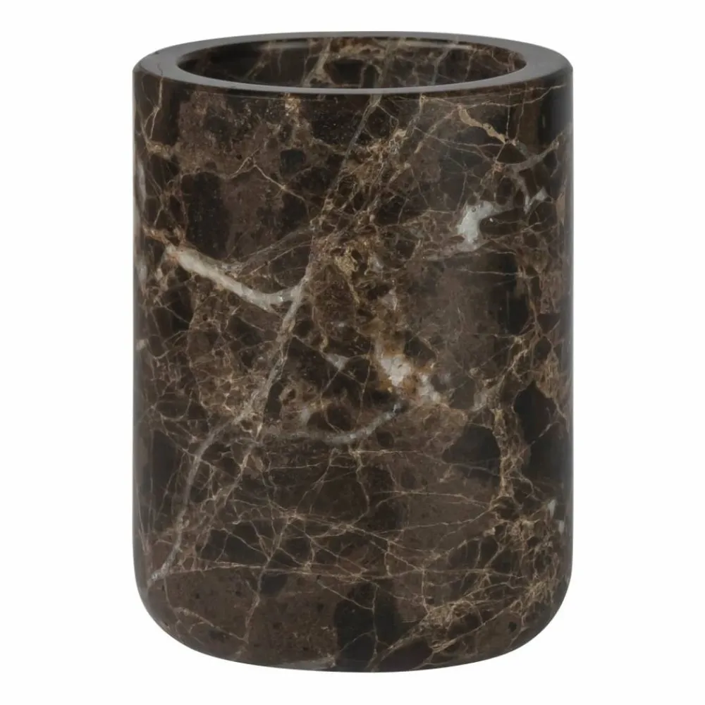 Clearance Mette Ditmer Marble tandborsthållare 10 cm Brun