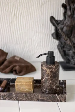 Mette Ditmer Marble tvålpump 17 5 cm Brun