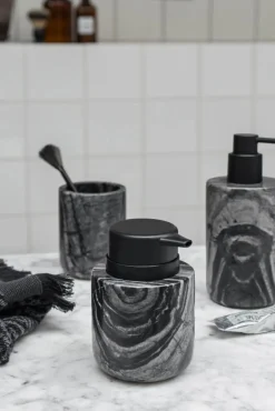 Outlet Mette Ditmer Marble tvålpump 12 5 cm Svart-grå