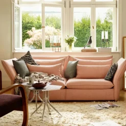 Vitra Mariposa 2 5-sits soffa Iroko 02 silver grey