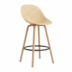 Normann Copenhagen Mat Bar Chair barstol 75 cm Hemp-beech-black steel