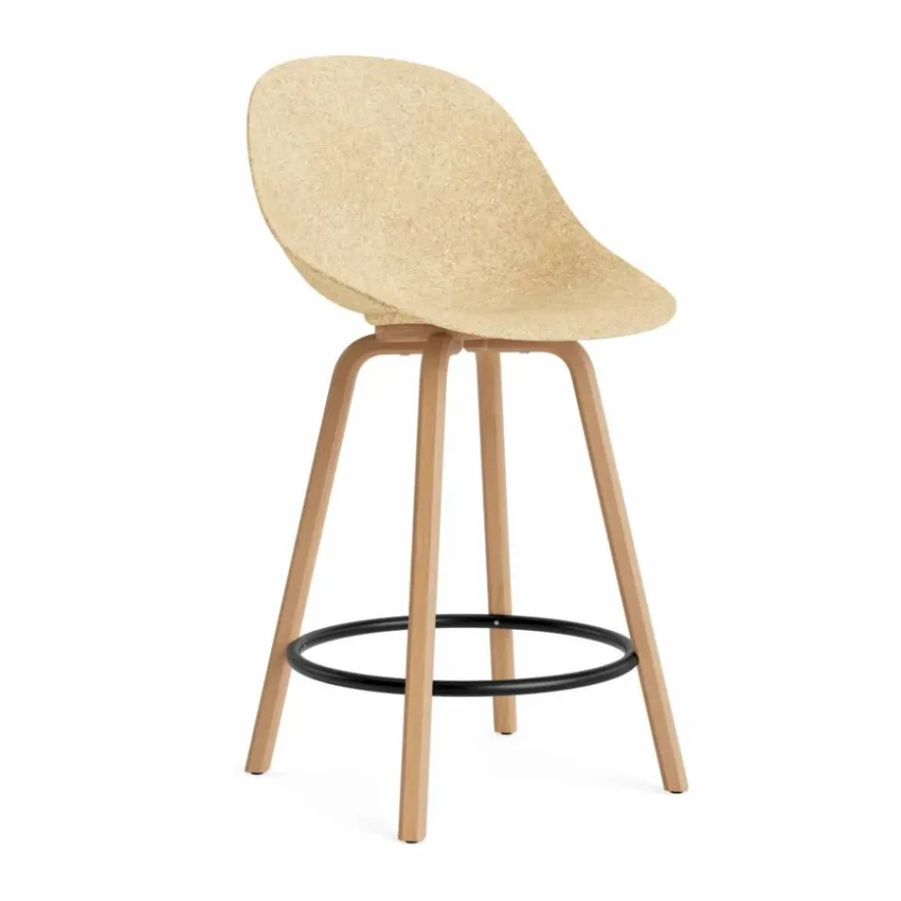 Normann Copenhagen Mat Bar Chair barstol 65 cm Hemp-beech-black steel