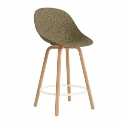 New Normann Copenhagen Mat Bar Chair barstol 65 cm Seaweed-beech-cream steel