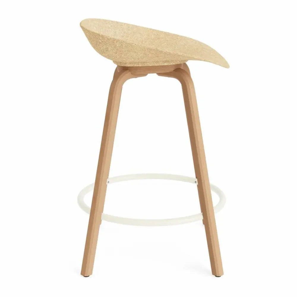 Normann Copenhagen Mat Barstool barpall 65 cm Hemp-beech-cream steel