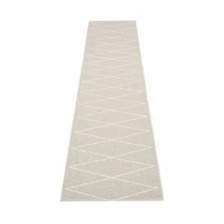 Pappelina Max gångmatta linen/vanilla 70x320 cm