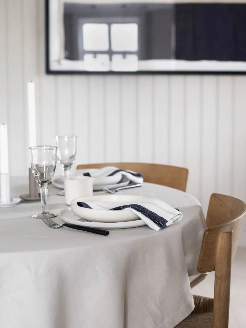 New Tell Me More Maya kökshandduk 50x70 cm Navy Stripe