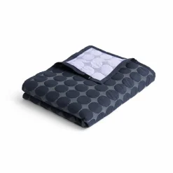 Clearance HAY Mega Dot överkast organic 235x245 cm Midnight blue