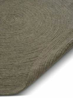 Classic Collection Merino ullmatta rund Ø240 cm Dark green