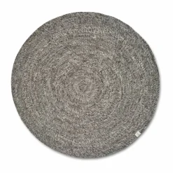 Classic Collection Merino ullmatta rund Ø240 cm Grey