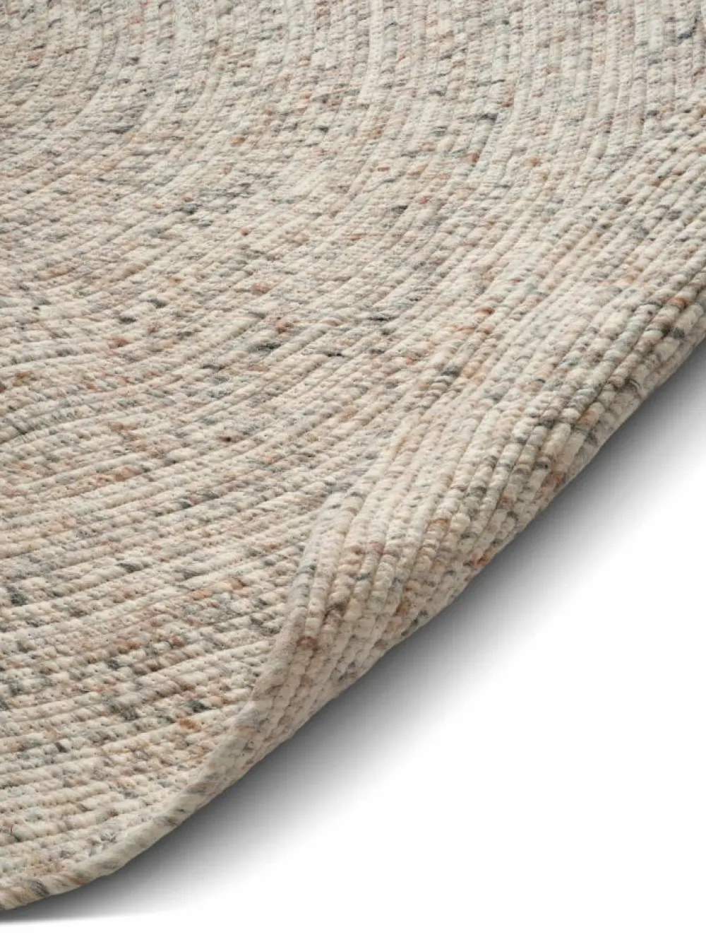 Clearance Classic Collection Merino ullmatta rund Ø240 cm Natural beige