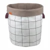 Mette Ditmer Mesh tvättkorg Ø40x50 cm Brown-Off-white
