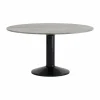 Discount Muuto Midst pelarbord Grey marble-black Ø140 cm