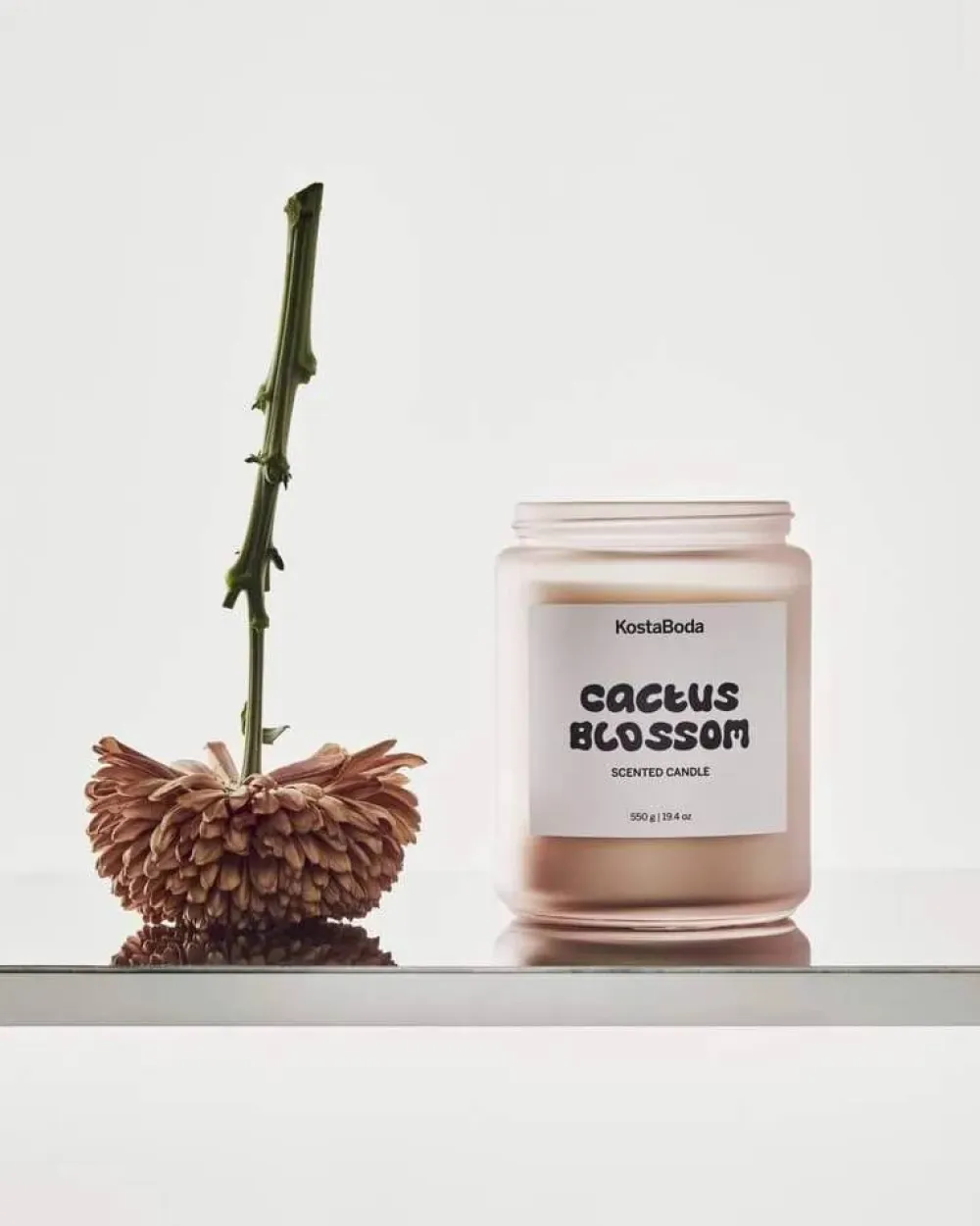 Discount Kosta Boda Mind doftljus Cactus Blossom 550 g