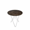 Online OX Denmarq Mini O Table soffbord marmor brun rostfritt stativ