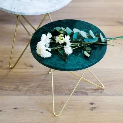 Sale OX Denmarq Mini O Table soffbord Marmor vit rostfritt stativ