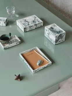Online Ferm Living Mist förvaringsbox 7 5x10 cm Emerald-off white