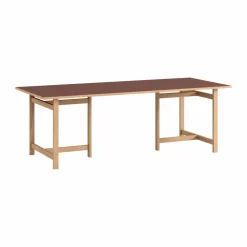 MOEBE Rectangular matbord Burgundy 220x90 cm