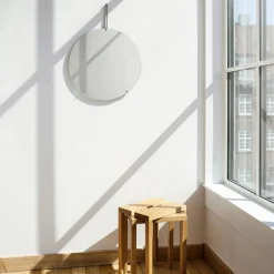 MOEBE väggspegel Ø50 cm Stainless steel