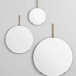 MOEBE Wall mirror Ø 30 cm Mässing