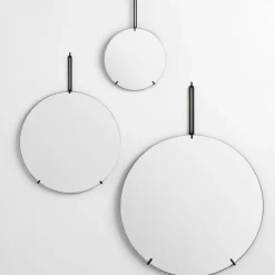 Sale MOEBE wall mirror Ø 70 cm Svart