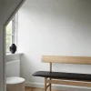 Outlet Fredericia Furniture Mogensen 3171 bänk Såpad ek-läder omni 301 black