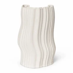 Ferm Living Moire vas 19x30 cm Off-white