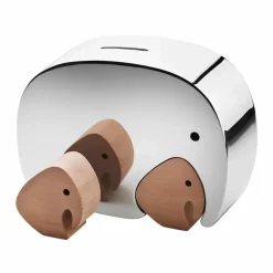 Barn Georg Jensen Moneyphant sparbössa med tvillingar 12 6 cm