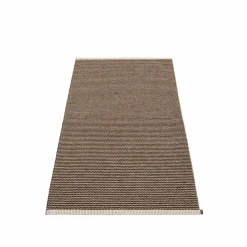 Pappelina Mono gångmatta dark brown/dark linen 60x150 cm