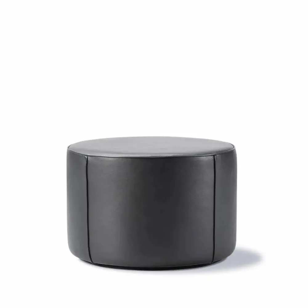 Hot Fredericia Furniture Mono sittpuff Läder omni 301 black-Ø55 cm