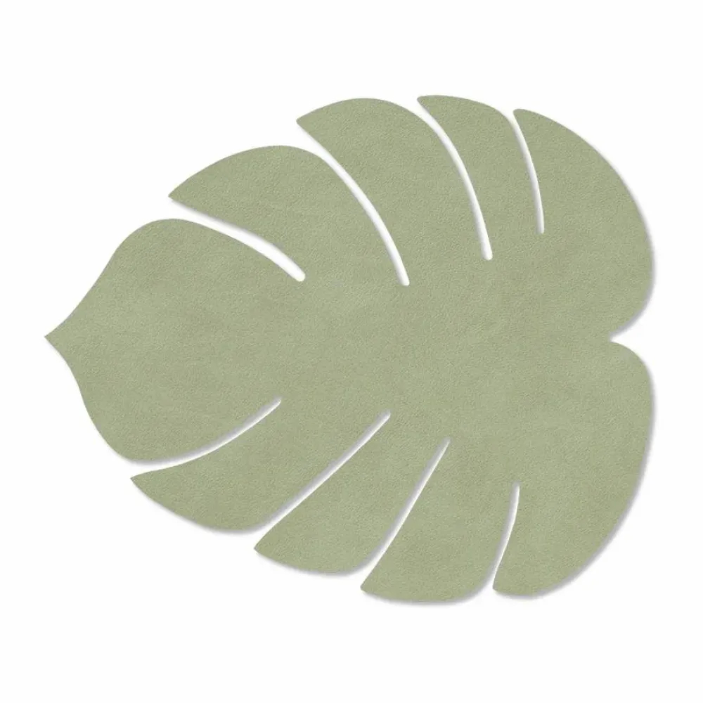 LIND DNA Monstera Leaf Nupo bordstablett S Olivgrön