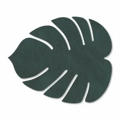 New LIND DNA Monstera Leaf Nupo glasunderlägg Mörkgrön