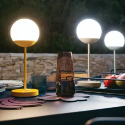 Hot Fermob Mooon! bordslampa Acapulco blue (blå) h.41 cm