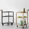Best A2 Move serveringsvagn ek vitolja big marmor marquina glas