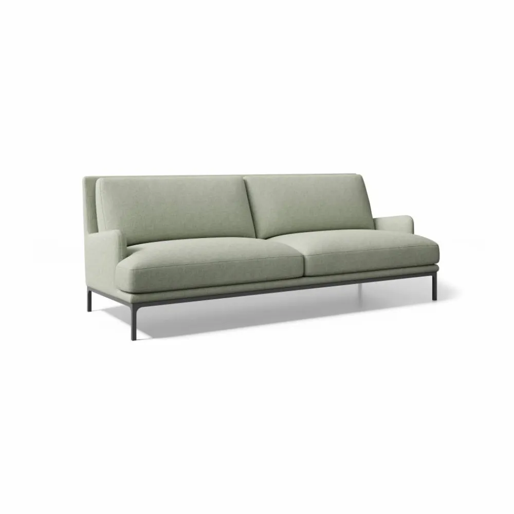 Adea Mr. Jones soffa 230 cm Lumo 185 grön-inga hjul