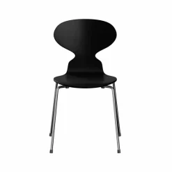 Fritz Hansen Myran 3101 stol svart lackad kromat stålstativ