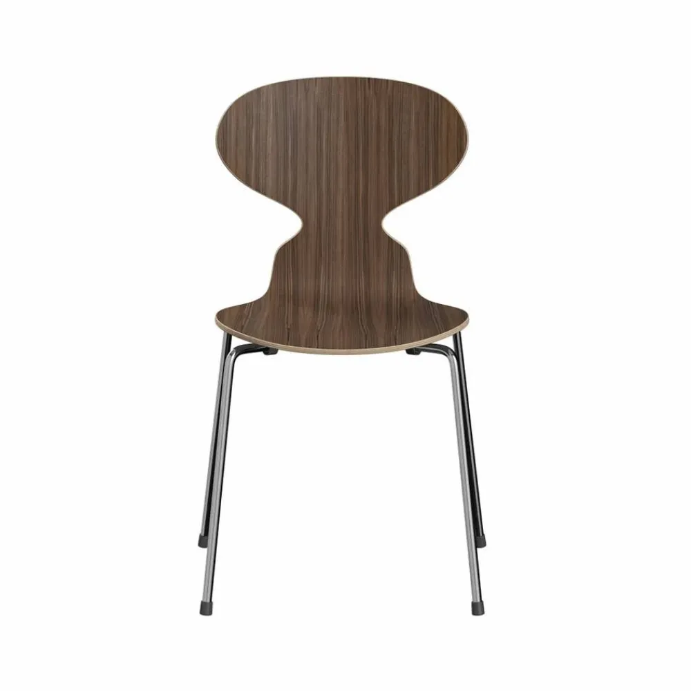 New Fritz Hansen Myran 3101 stol valnöt klarlack kromat stålstativ