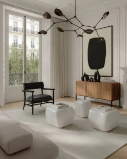 Hot 101 Copenhagen Nama lounge chair Aniline leather black