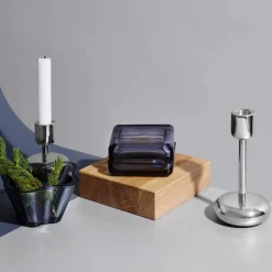 Iittala Nappula ljusstake stål liten 107 mm