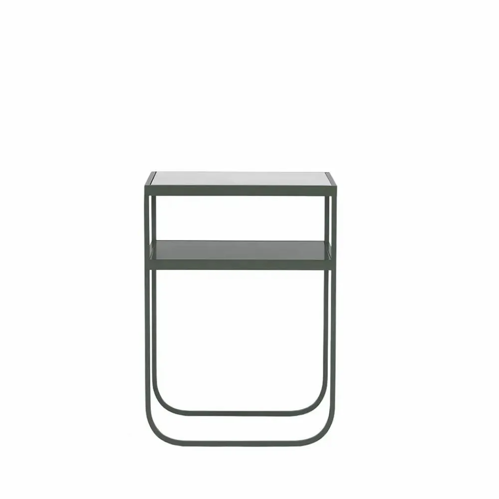 New Asplund Nati Tati High konsolbord marmor carrara stativ green khaki