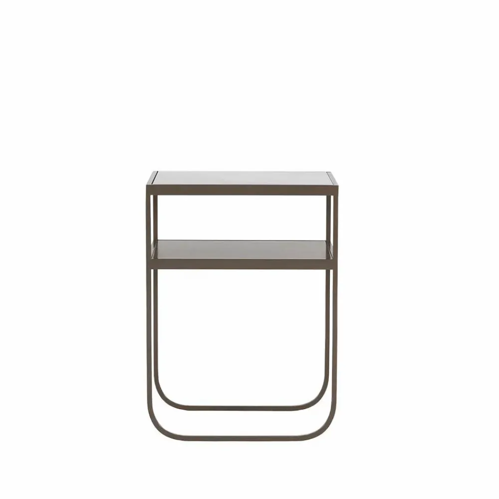 Outlet Asplund Nati Tati High konsolbord marmor carrara stativ nougat