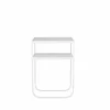 New Asplund Nati Tati High konsolbord marmor carrara stativ white