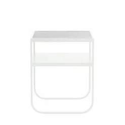 Asplund Nati Tati sängbord marmor vit white stativ