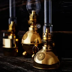 Karlskrona Lampfabrik Nattlampan fotogenlampa mässing