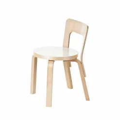 Barn Artek N65 barnstol Vit laminat-Björk