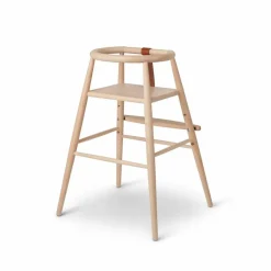 Barn Carl Hansen & Søn ND54 barnstol Klarlackad bok-konjak läder