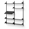 New Works Living hylla 190 cm svart ask