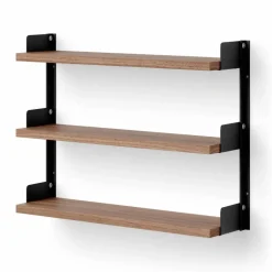 New Works Tea Shelf vägghängd hylla 46x62 5 cm Valnöt