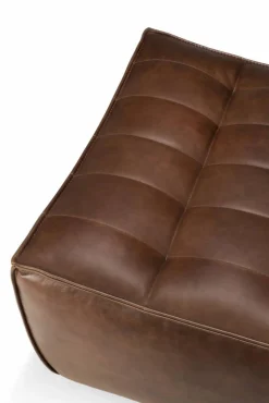 Sale Ethnicraft N701 fotpall 70x70 cm Läder Chestnut